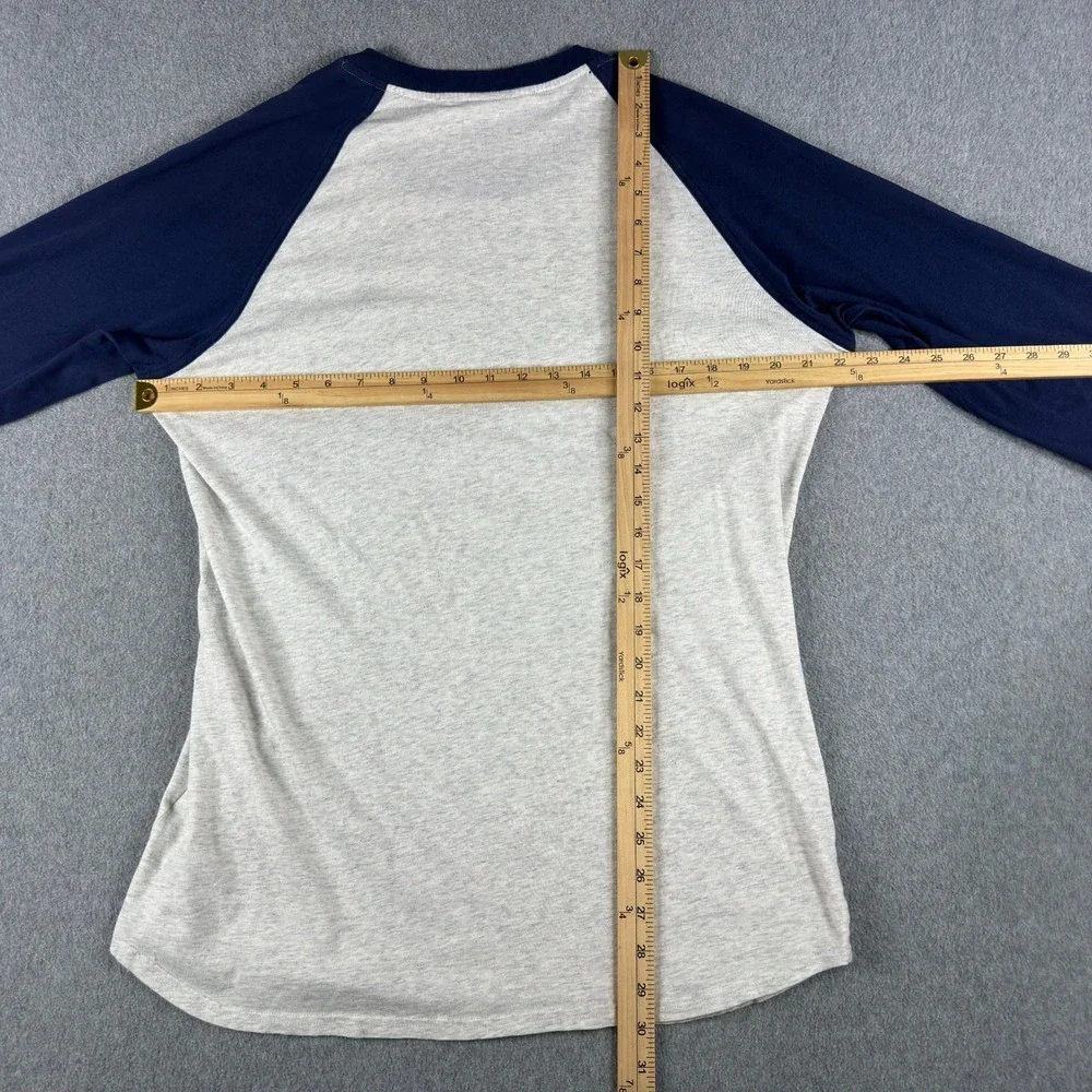 Nike Air Jordan 3/4 Raglan Sleeve Shirt Jumpman Classic L Blue Gray